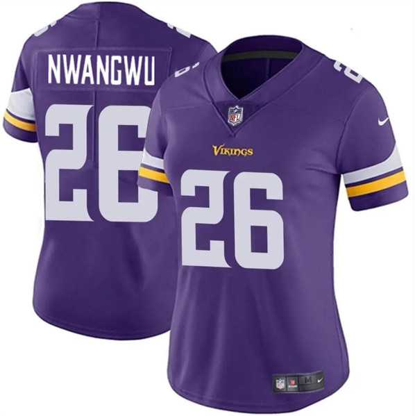 Women%27s Minnesota Vikings #26 Kene Nwangwu Purple Vapor Untouchable Limited Jersey Dzhi->women nfl jersey->Women Jersey